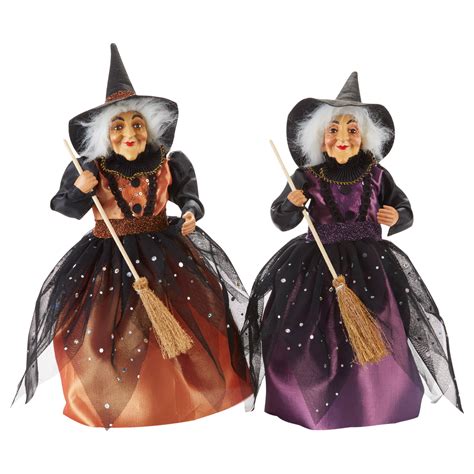 Halloween witch figurine
